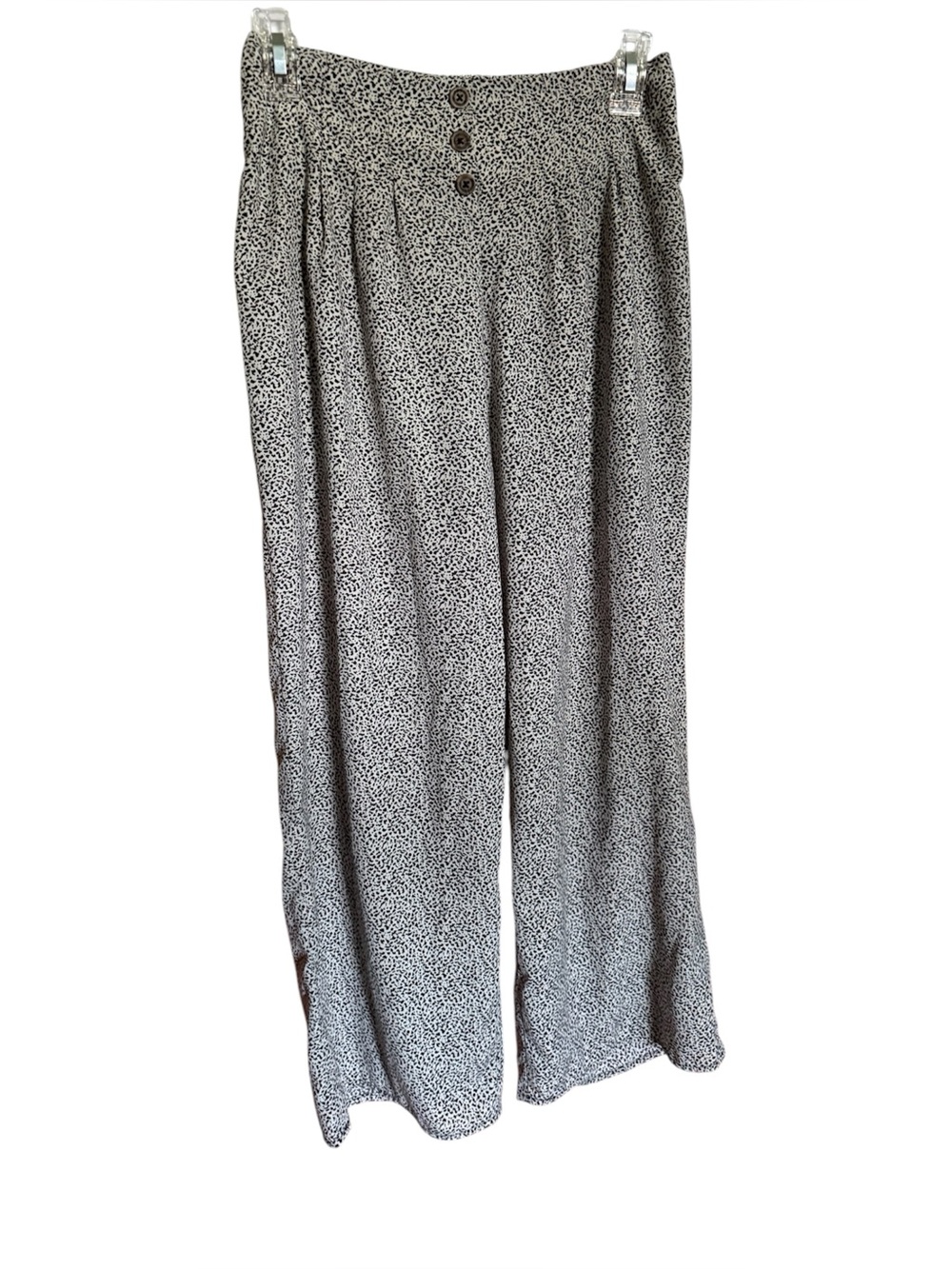 Sienna sky speckled print Yolk pants ladies pullon medium business casual med